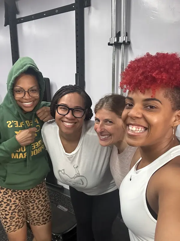 PinPoint Training members smiling together after a workout